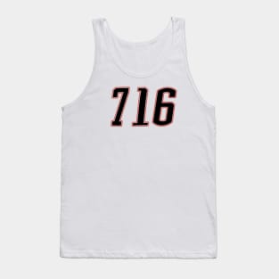 Sabres Red and Black 716 - Away Tank Top